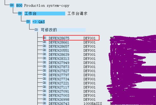 SAP传输请求